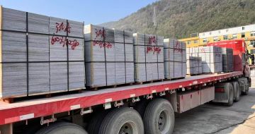 张掖 芝麻灰地铺石出货日常