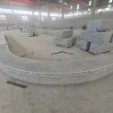 张掖 芝麻白异形坐凳，自然面光面弧形加工