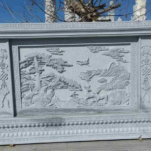 张掖 芝麻白大型照壁，屏风，影壁