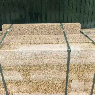 张掖 黄金麻花岗岩石材机切面栏杆料半成品