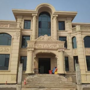 张掖 黄金麻花岗岩别墅外墙干挂