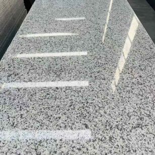 张掖 白麻花岗岩光面毛板