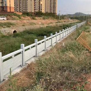 张掖 白麻河道栏杆效果展示图