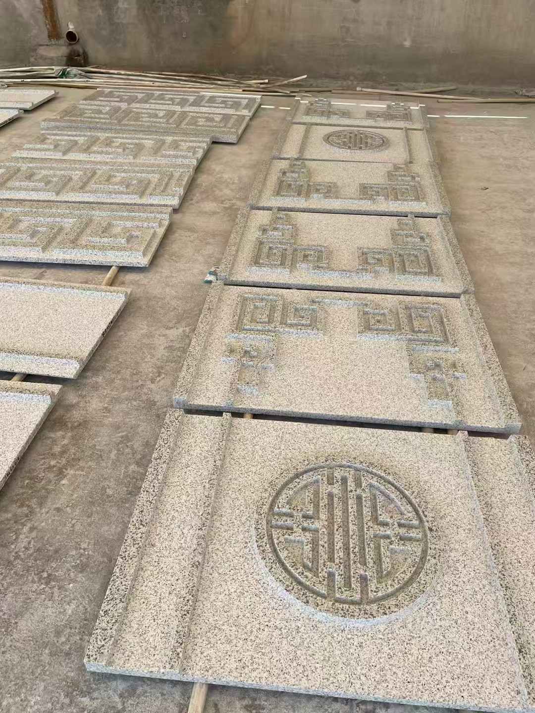 张掖 白麻花岗岩外墙立面雕刻板