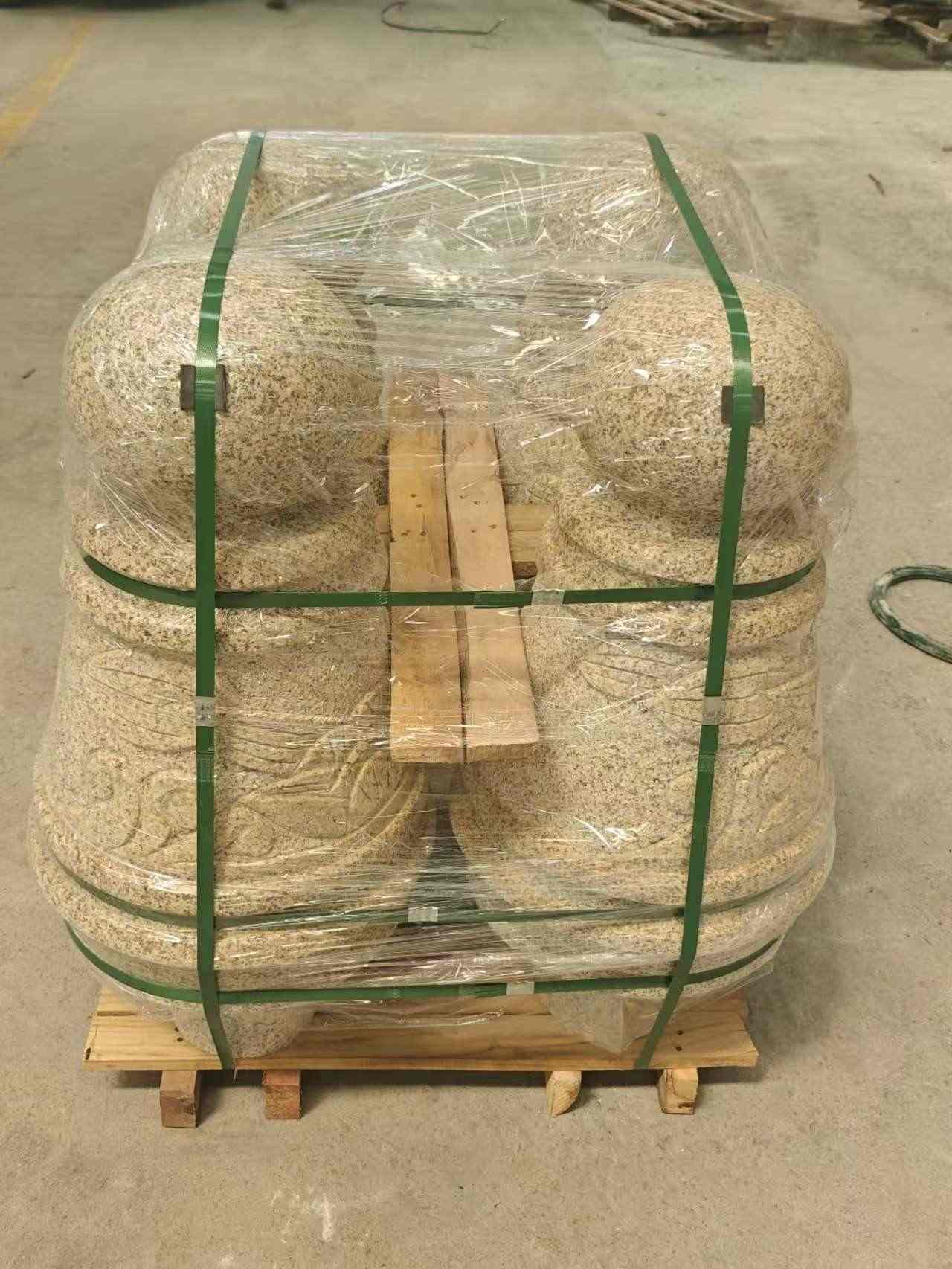 张掖 黄金麻异形定制雕花——棒棒糖挡车柱