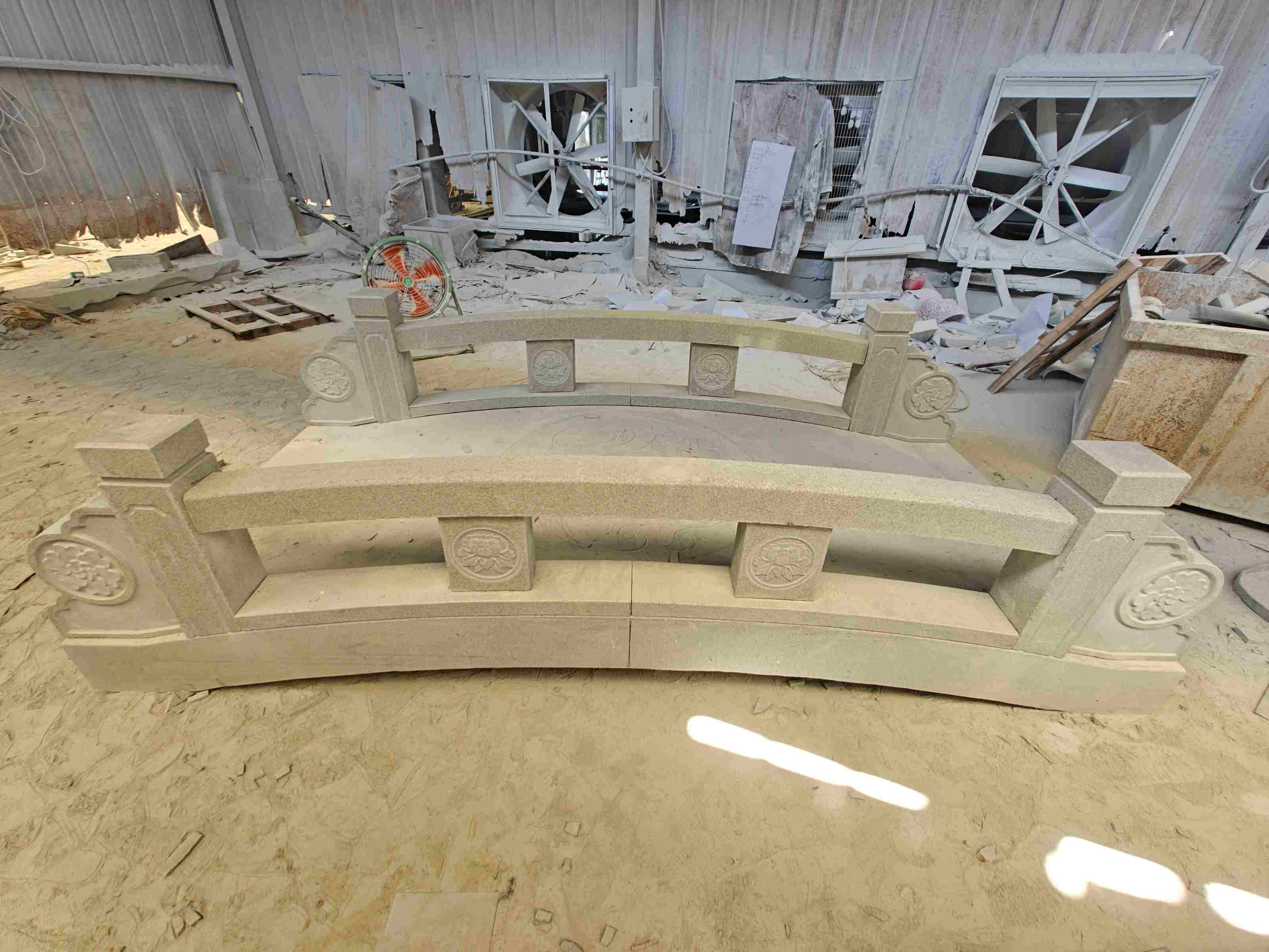 张掖 芝麻灰花岗岩异形加工-拱桥，石桥