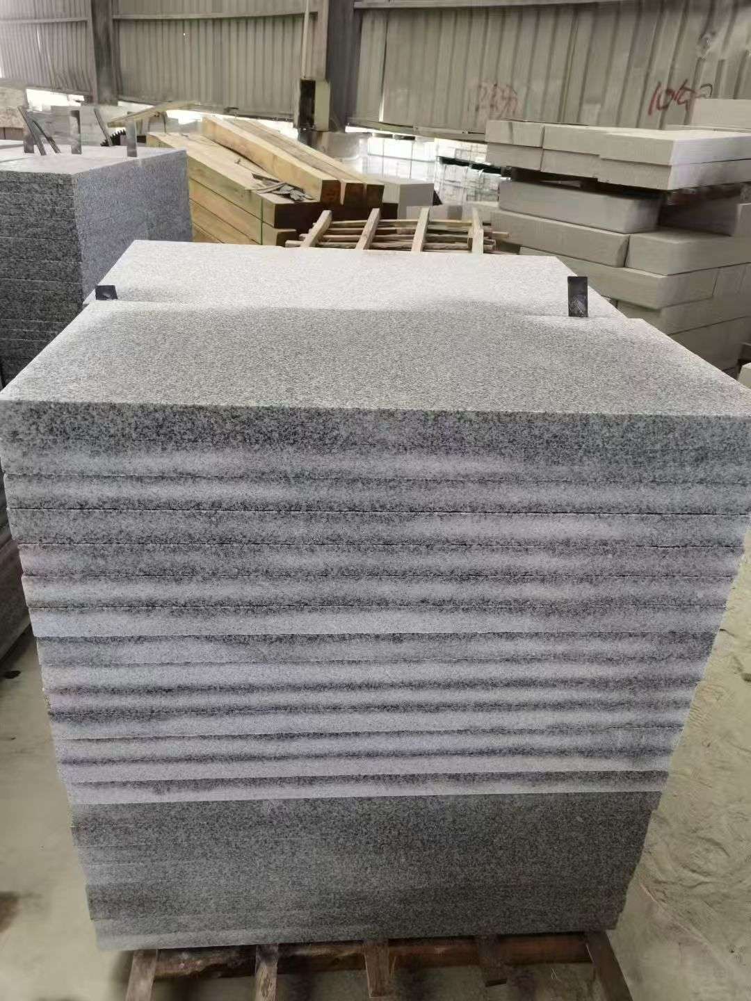 张掖 芝麻白5公分火烧地铺成品，900*400，规格可定制