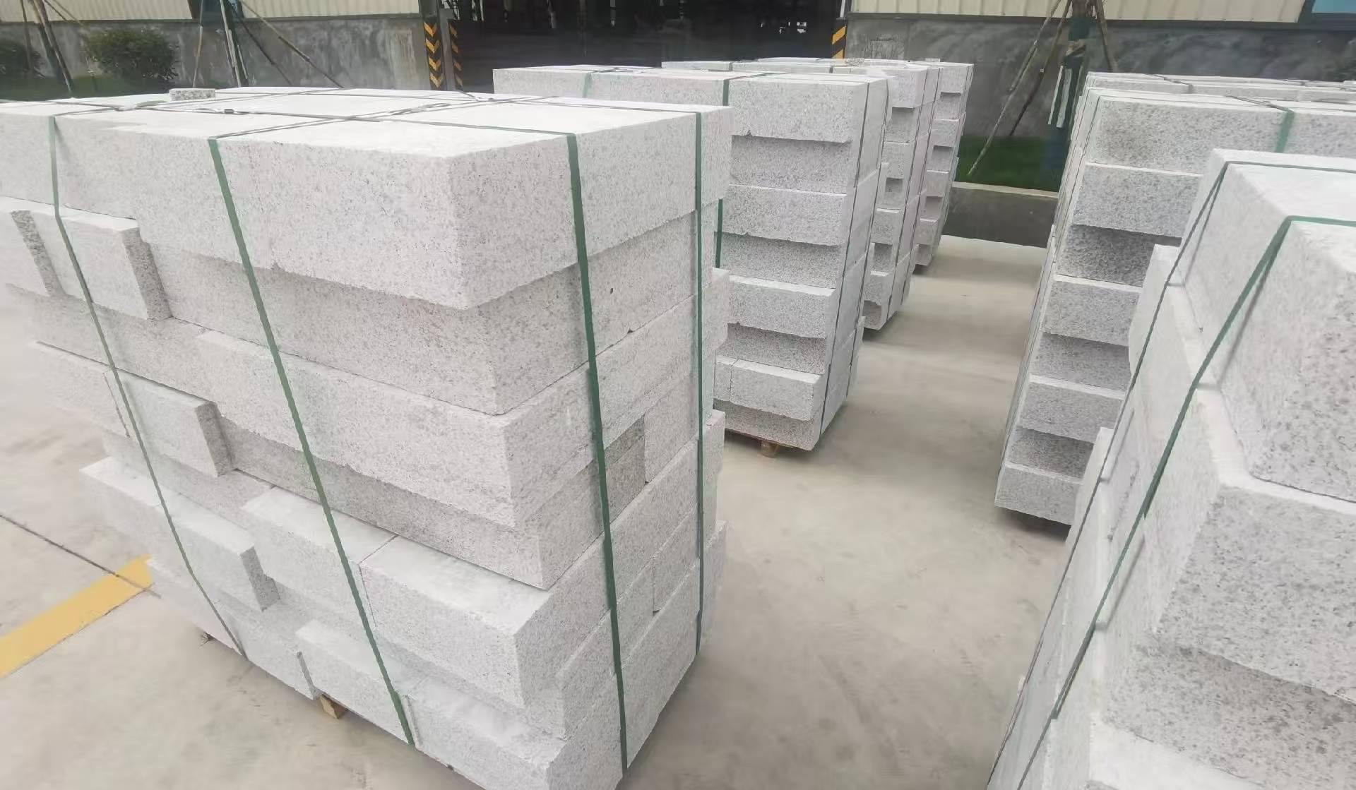 张掖 白麻花岗岩路沿石，立缘石，平缘石，路牙石，道牙石，马路牙子等