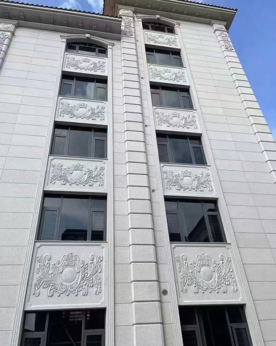 张掖 白麻荔枝面花岗岩别墅外墙干挂