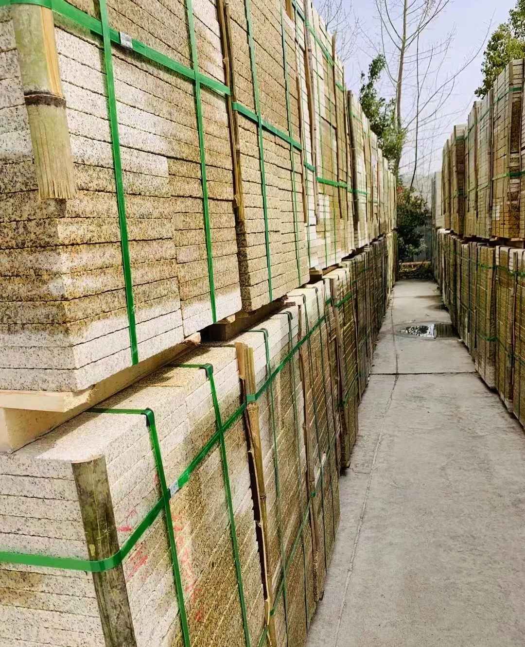 张掖 黄金麻花岗岩荔枝面地铺石