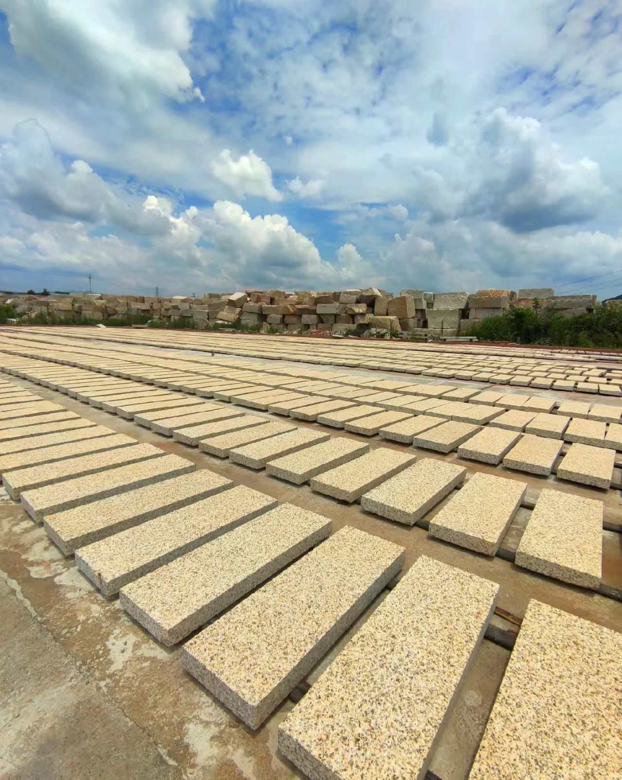 张掖 黄金麻花岗岩荔枝面地铺石防护中