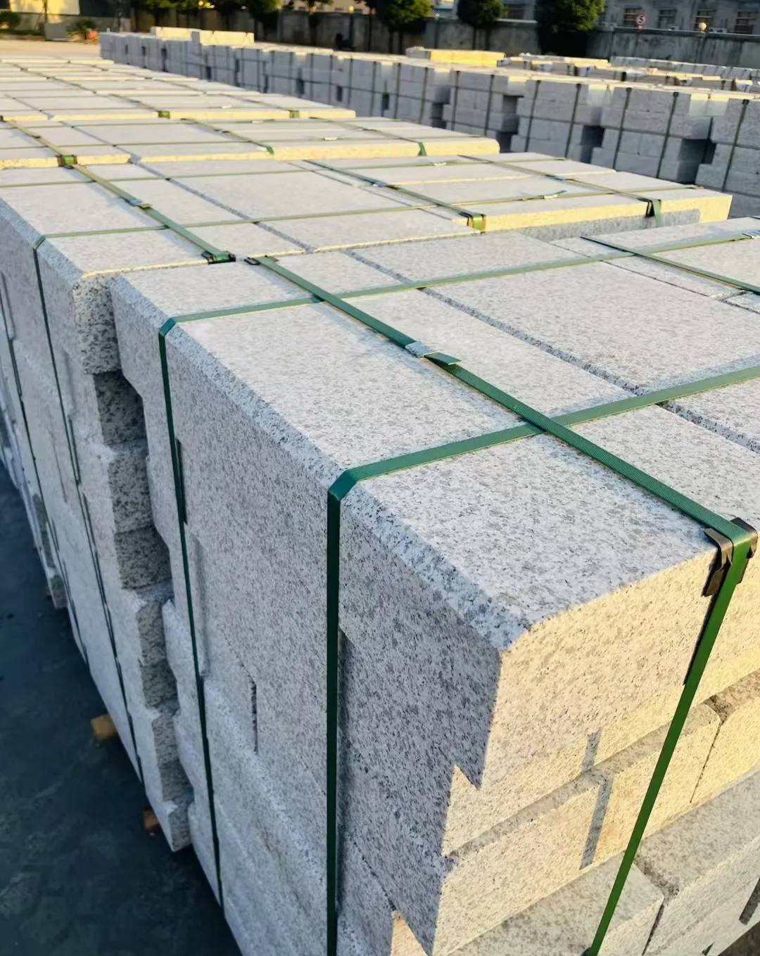 张掖 白麻花岗岩路沿石，马路牙子，路缘石，平石，立缘石等