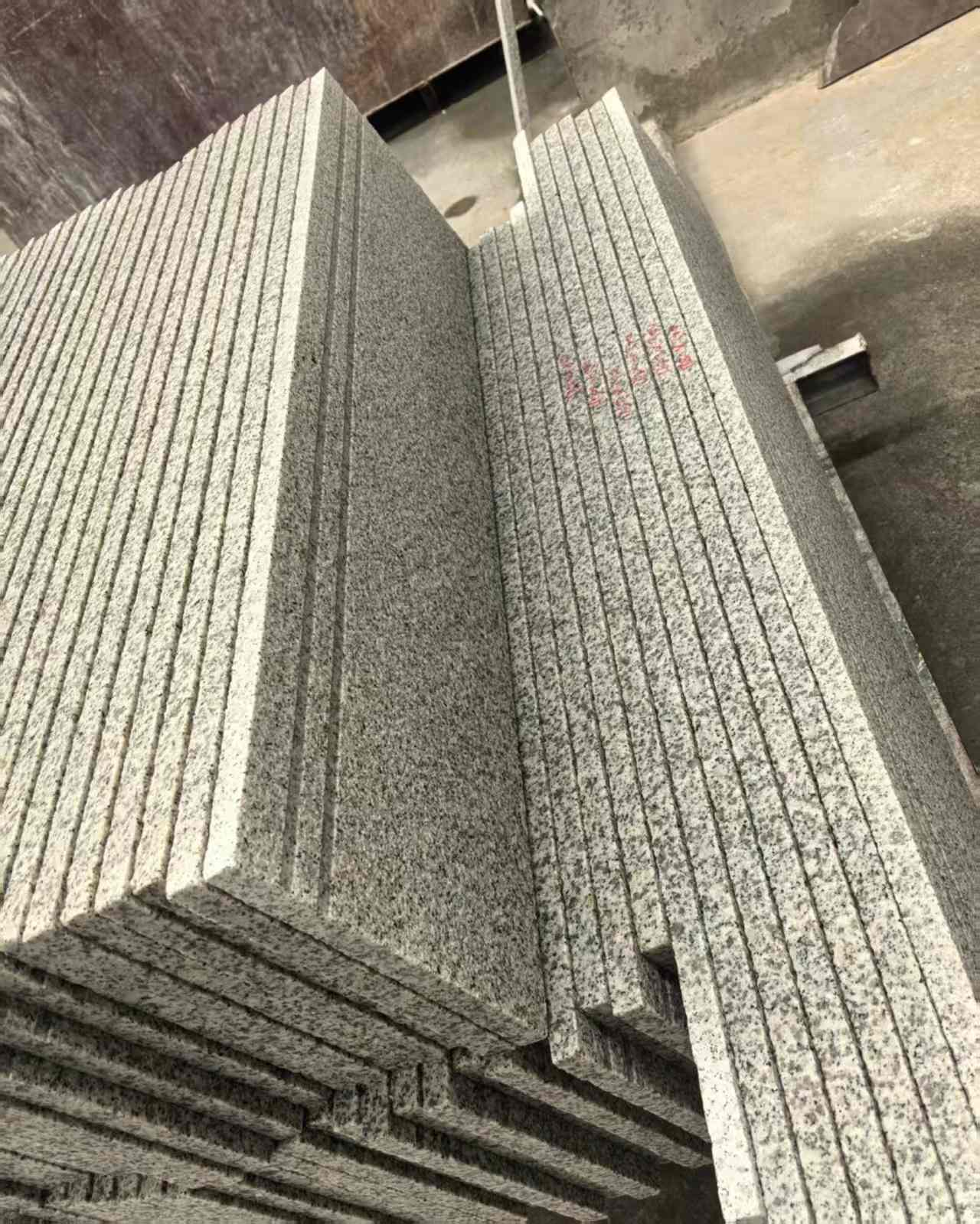 张掖 白麻荔枝面花岗岩楼梯踏步